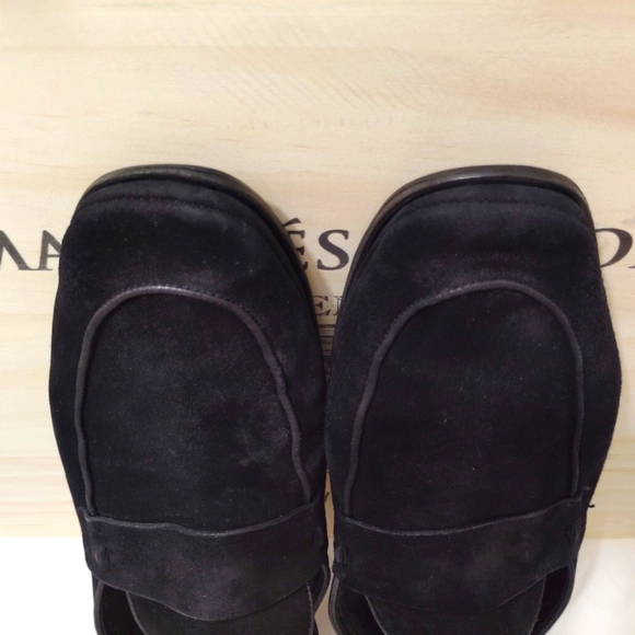 Dolce & Gabbana Black Suede Loafers Italian Leather Made In Italy US 7 1/2 Used - Picture 13 of 15